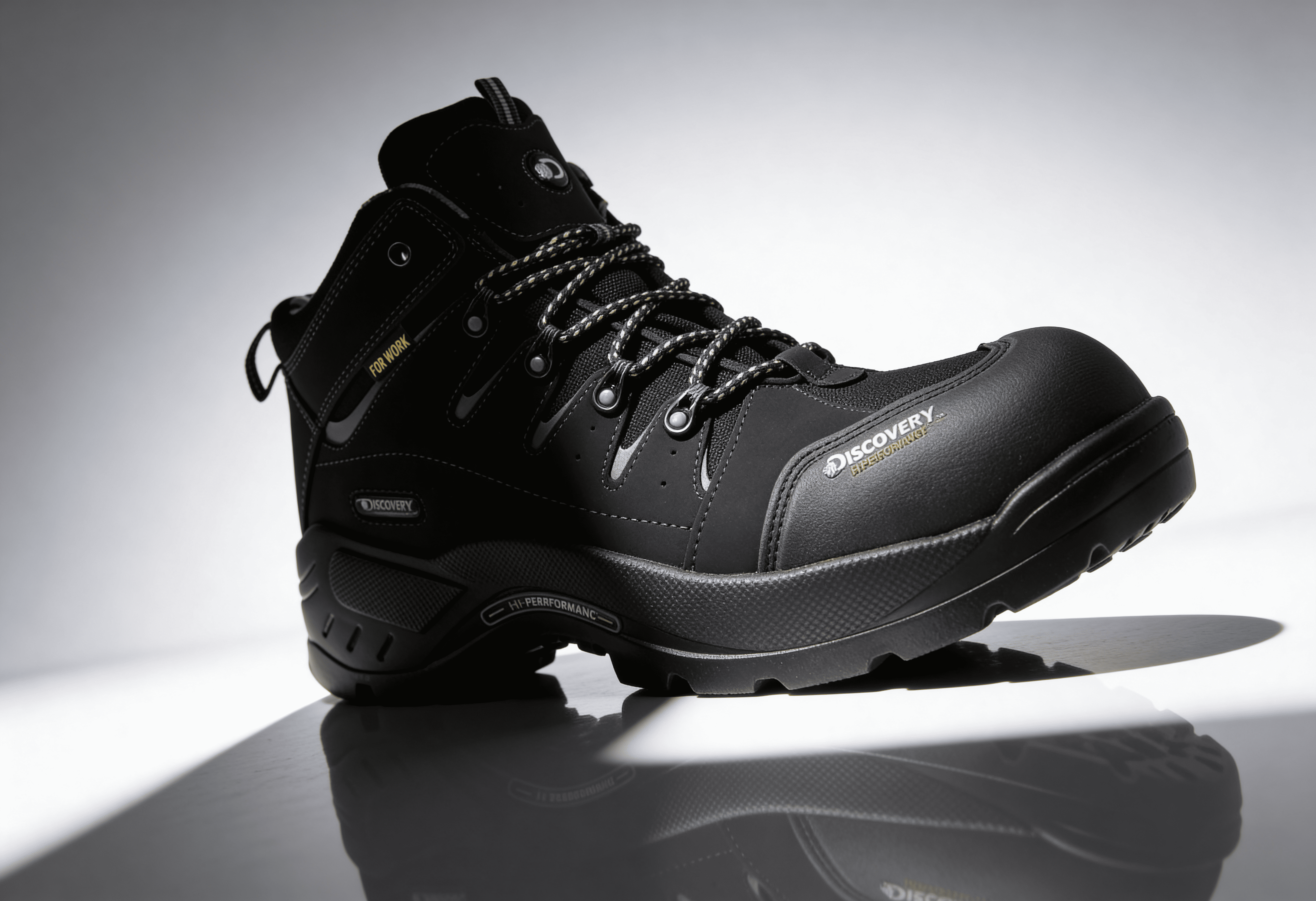 Bota Industrial Negra Discovery 1955
